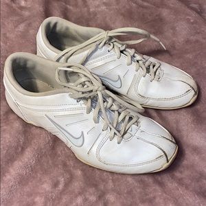 White NIKE cheer shoes